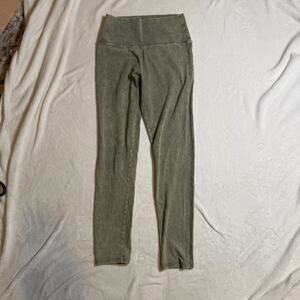 Aerie Chill Play Move Sage Green Leggings Earthy 90s Lace Medium